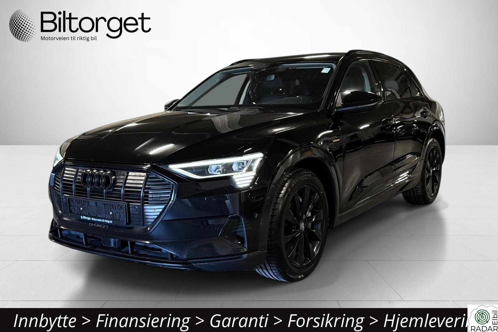 AUDI e-tron 55 All-Black 412km Krok Skinn Memory Navi ACC EU27++