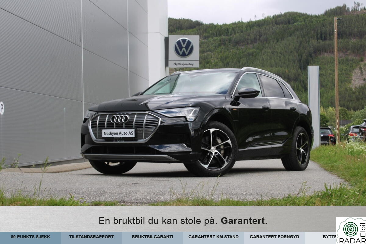 AUDI E TRON 55 55 advanced sport 360/Krok/El.Seter++ HJemlevering?