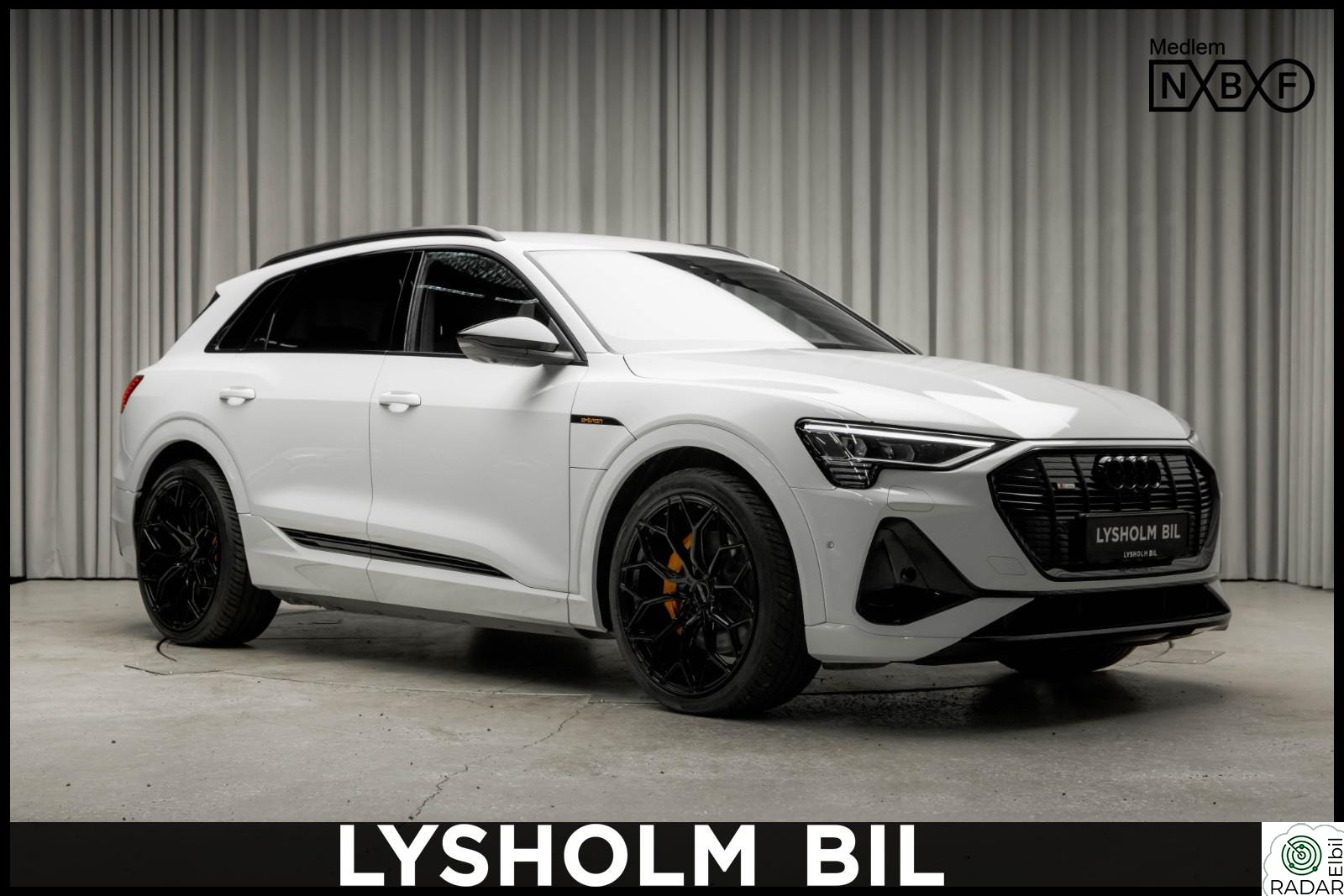 AUDI E TRON 55 55 SUV/2x S-Line/Black Edition/Krok/Gule detaljer/Se KM