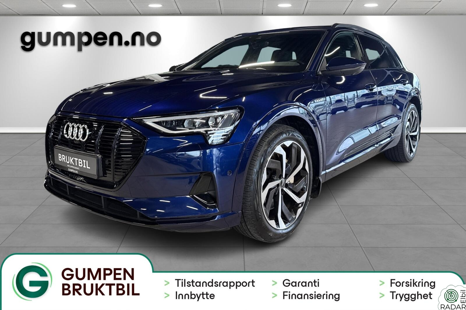 AUDI E TRON 55 55 advanced sport / BO / Sort optikk / Valcona