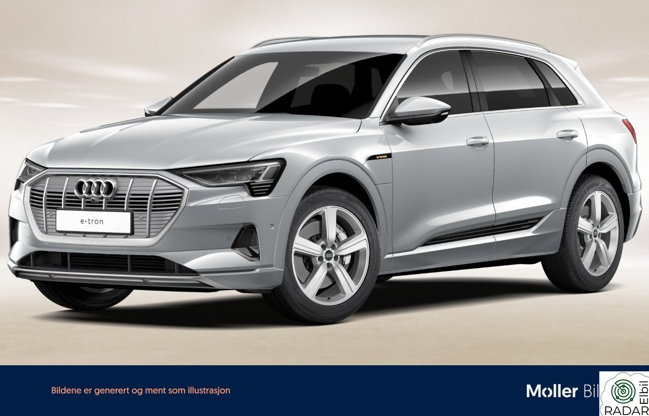 AUDI E TRON 55 55 advanced sport 360,krok,skinn,led.