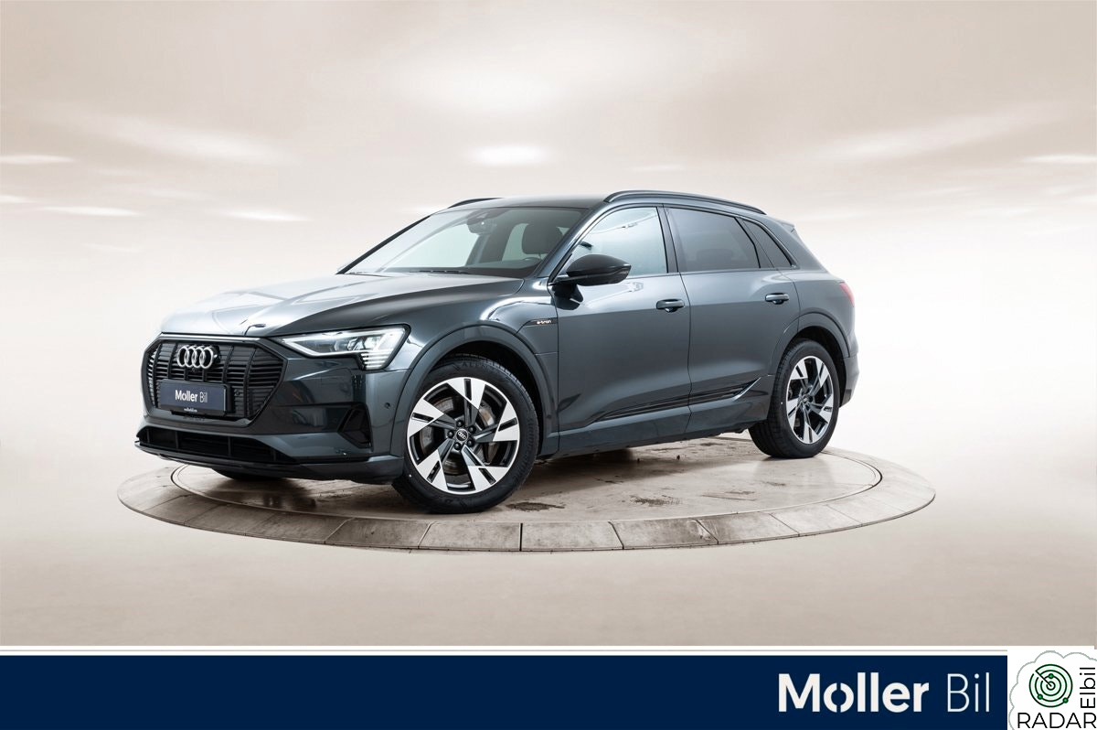 AUDI E TRON 55 55 Advanced Sport-360kam,B&O,Krok,Matrix,SortOptikk,20"