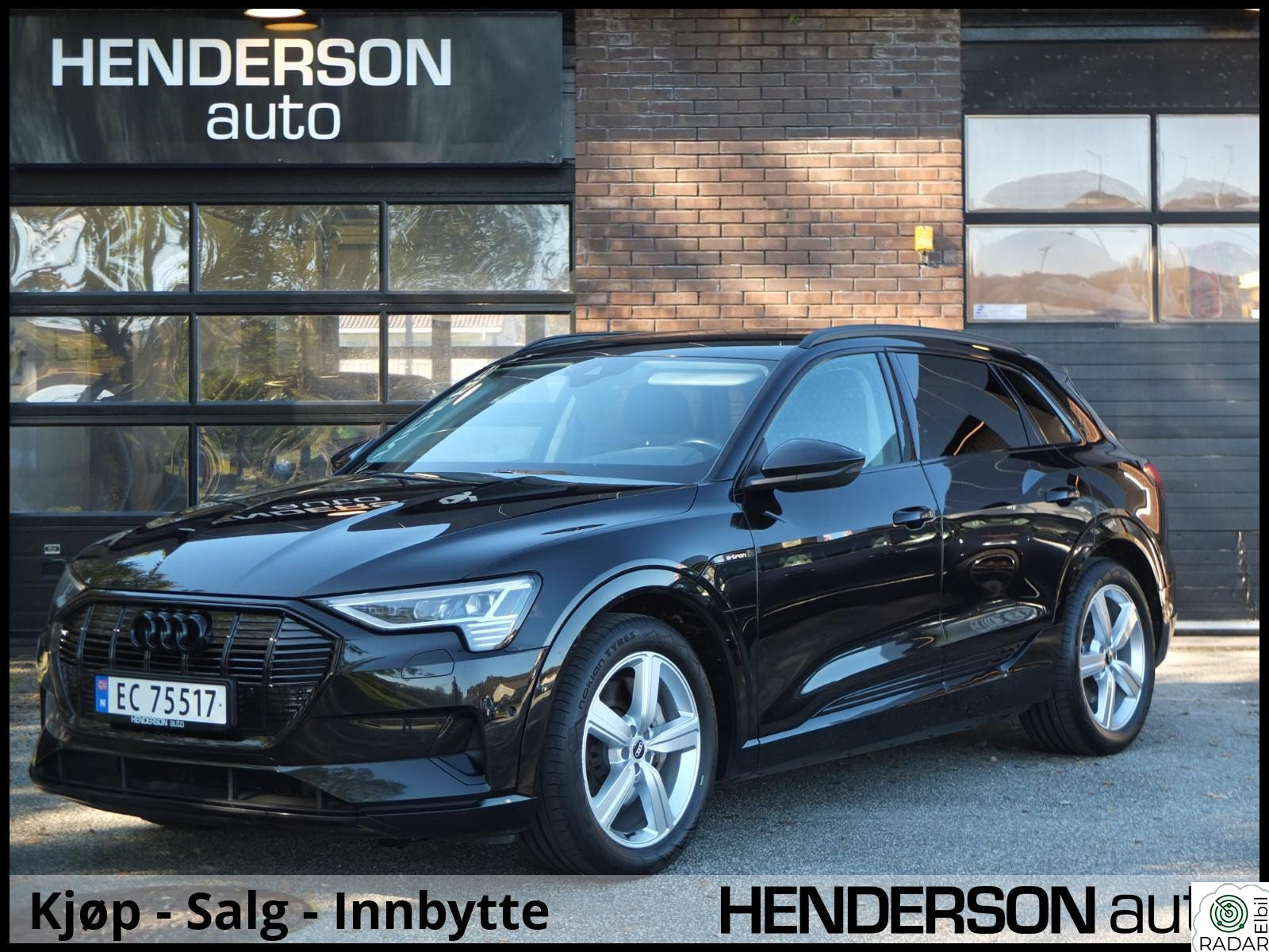 AUDI E TRON 55 55 Advanced Business SortOptikk/Kamera/Krok/ACC/CarPlay