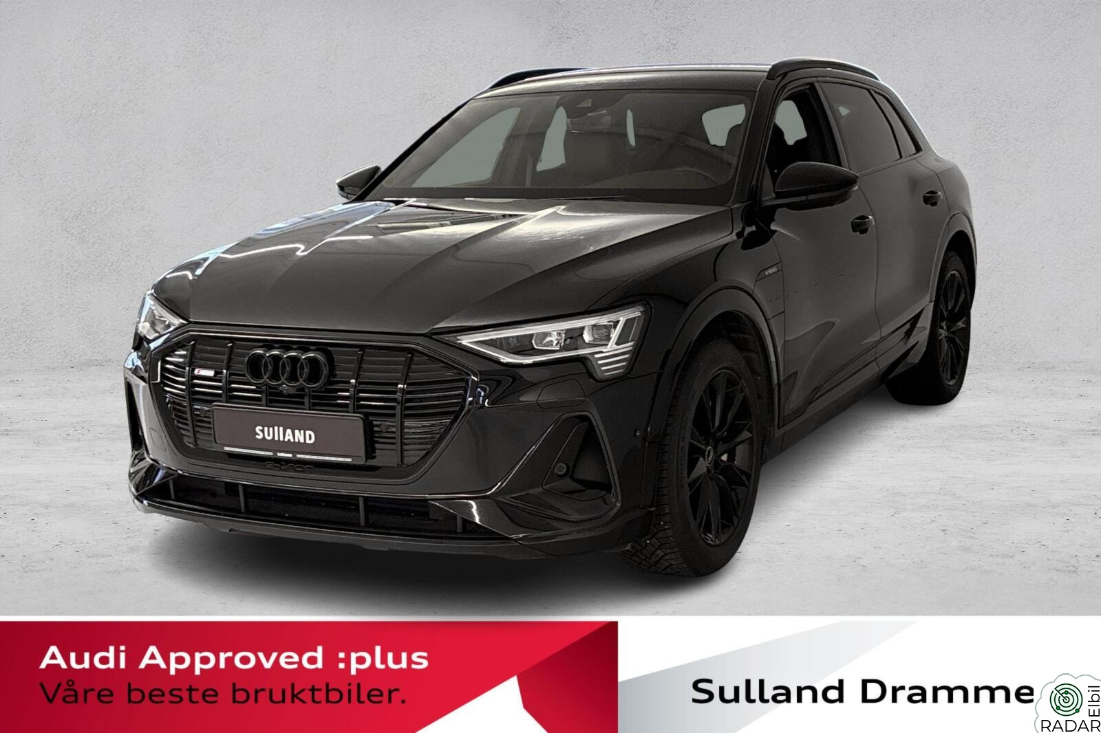 AUDI E TRON 55 55 S-Line Black Edition, Matris, Rattvarme, Skinnseter