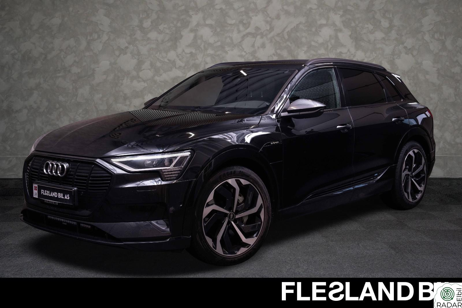AUDI e-tron 55 55 QUATTRO/LUFT/ACC/SORT OPTIKK/DELSKINN/KAMERA/KROK