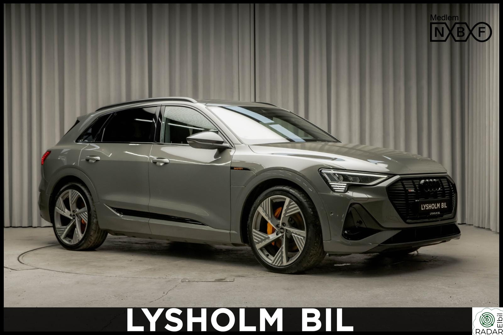 AUDI e-tron 55 55 SUV/BlackEdition/2x S-Line/B&O/HUD/Pano/GuleDetaljer
