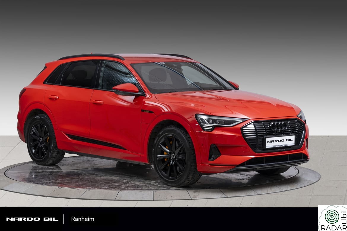 AUDI E TRON 55 55/S-Line/Matrix/B&O/Rattvarme/ACC/8x sorte hjul