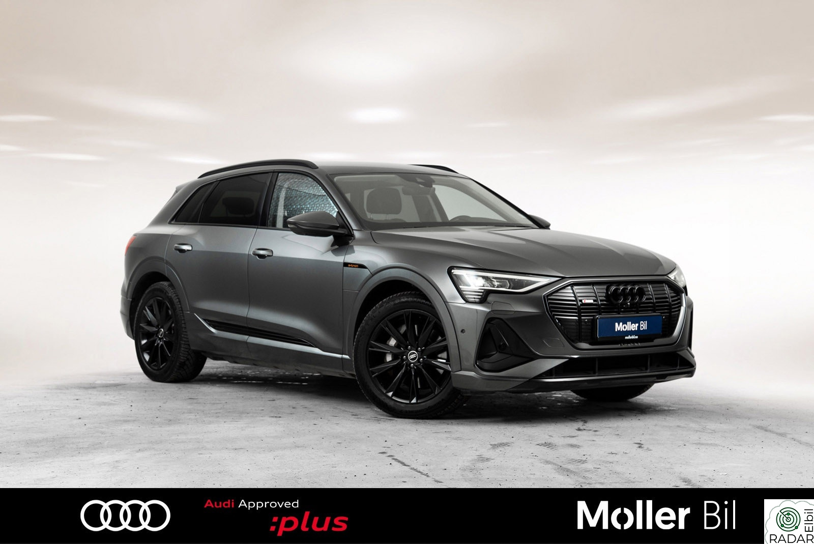 AUDI E TRON 55 55 S line Sport Sort Optikk-Hengerfeste-360 Ryggekamera