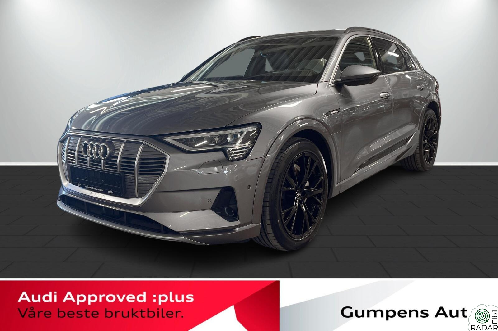 AUDI e-tron 55 limited tyfongrå HUD/Pano/Skinn/B&O/Krok/360kamera/+