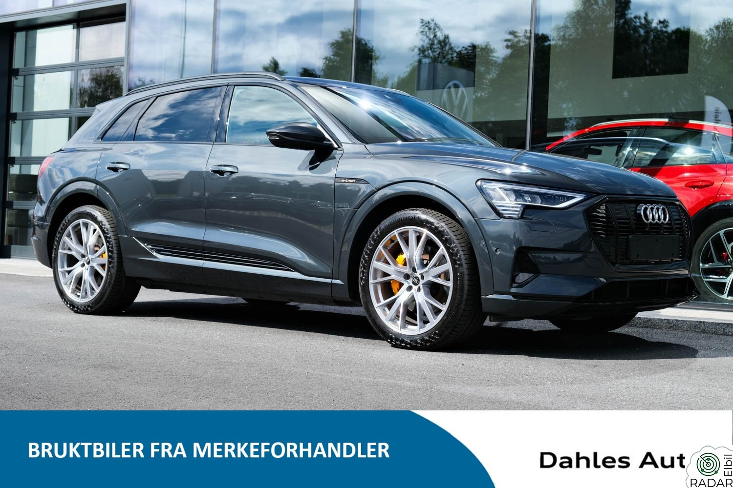AUDI E TRON 55 55 advanced business - 21"/Hengerfeste/AlCantara skinn