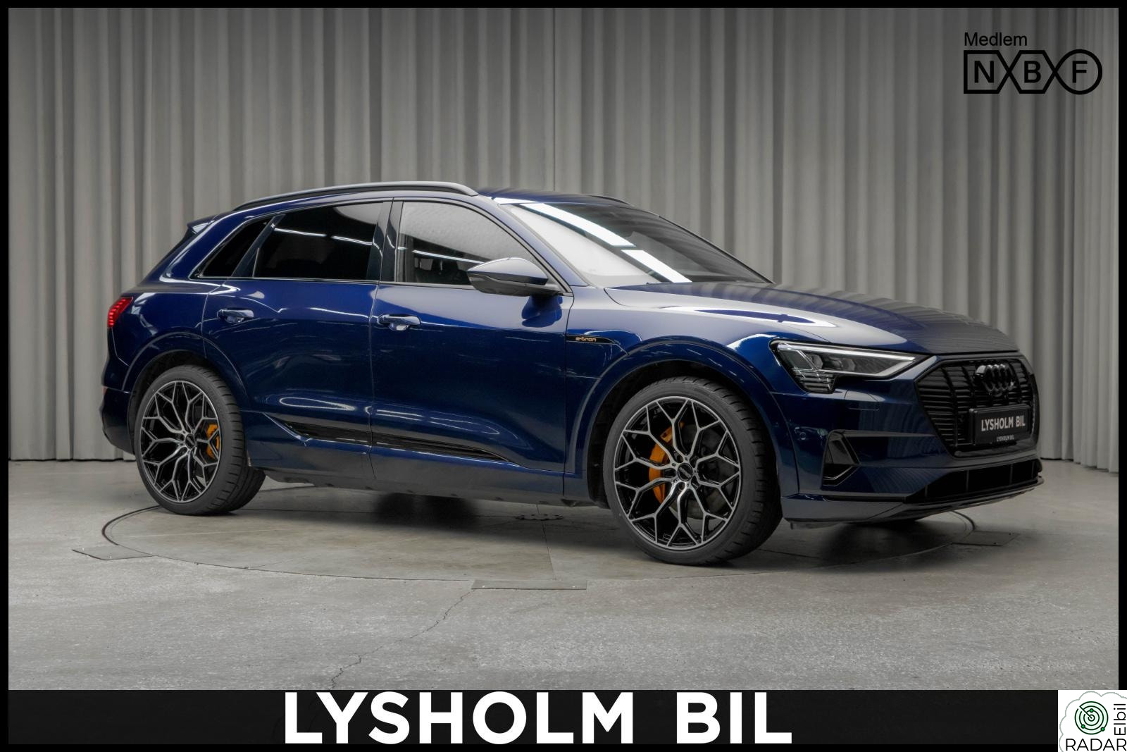 AUDI E TRON 55 55 Advanced Sport/Svart optikk/Krok/Matrix/360/El.seter