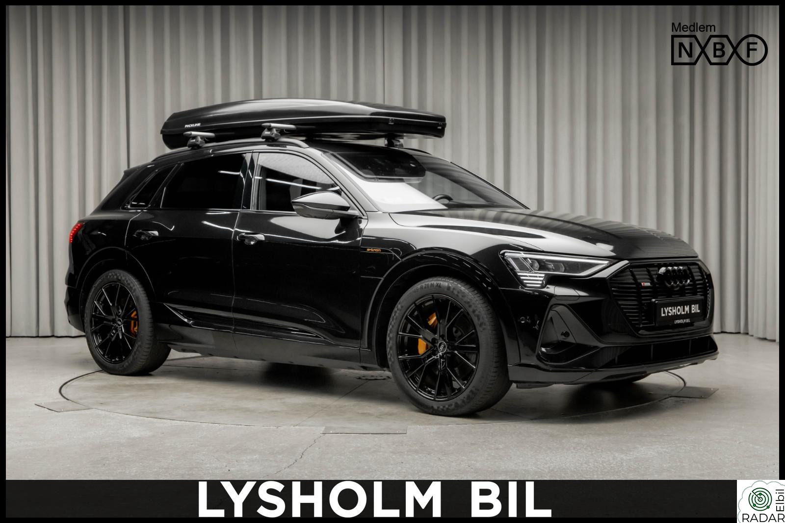 AUDI E TRON 55 55 SUV Black Edition/S-Line/Takboks/HUD/BO/Solgardiner
