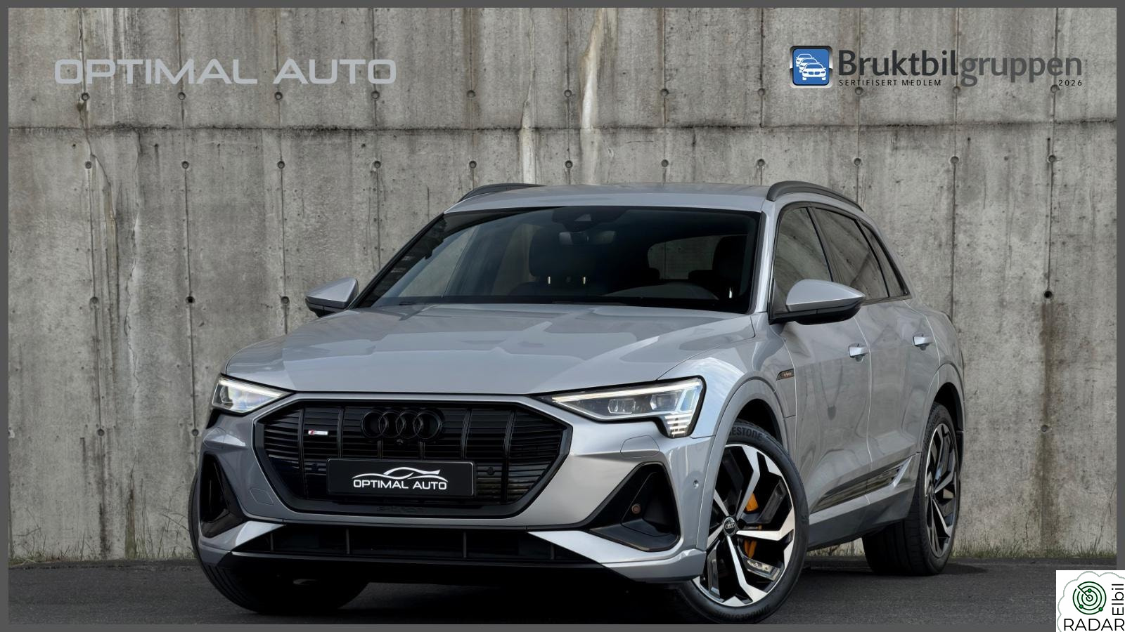 AUDI E TRON 55 55 Quattro S line/Sort optikk/Luft/ACC/B&O/360° kam/++