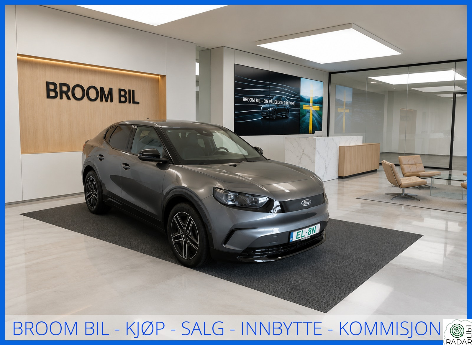 FORD Capri LR/AWD/Premium/ACC/B&O/HUD/360Kam/Førerassistent/Skinn+