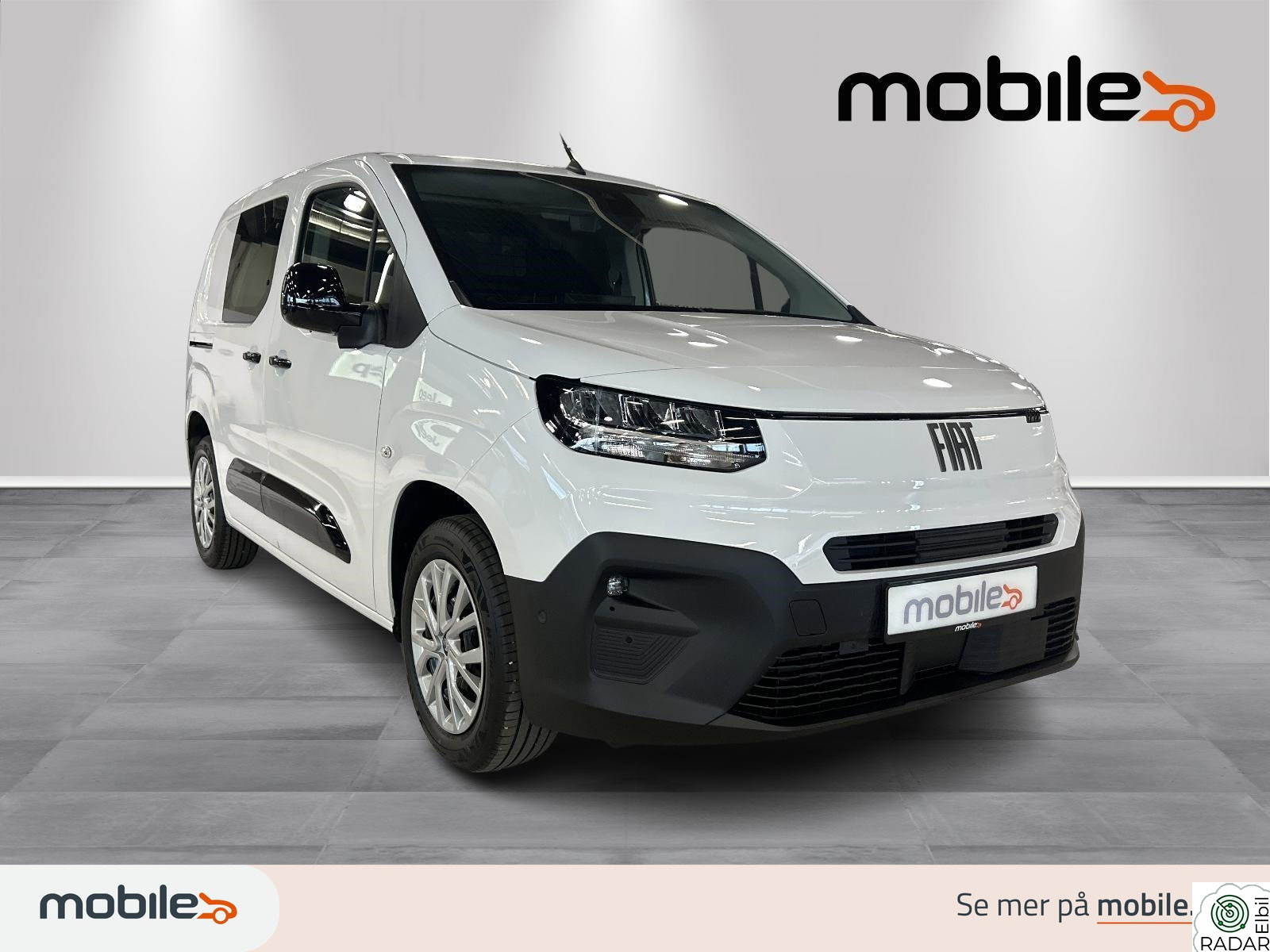 FIAT e-Doblo Pro L1 EL 136hk 50kWh | Kamera | 2 x Skyvedører | Navi