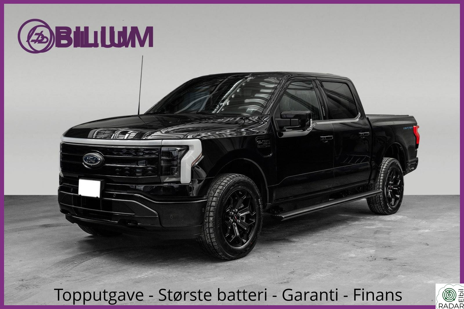 FORD F-150 Lightning F-150 Lightning 131kWh Platinum DAB+/Soltak/22"+20"hjul