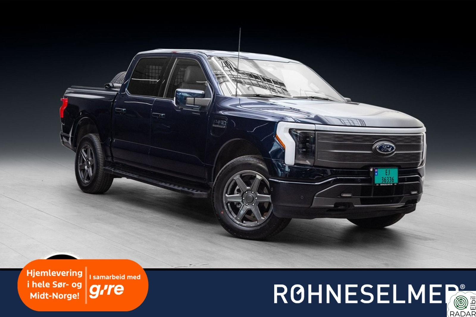 FORD F-150 Lightning 98kWh Lariat 5-seter! Krok B&O P.varmer B&O+++
