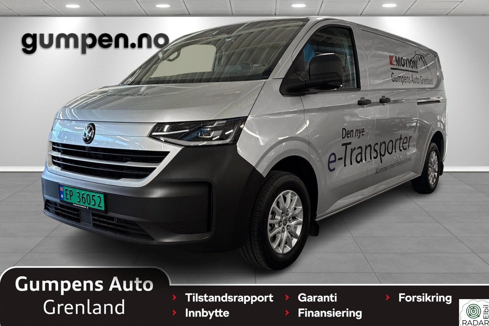 VOLKSWAGEN Transporter E-tra lang pluss 286 rwd 360kamera/Krok/ACC/Oppv.ratt/+