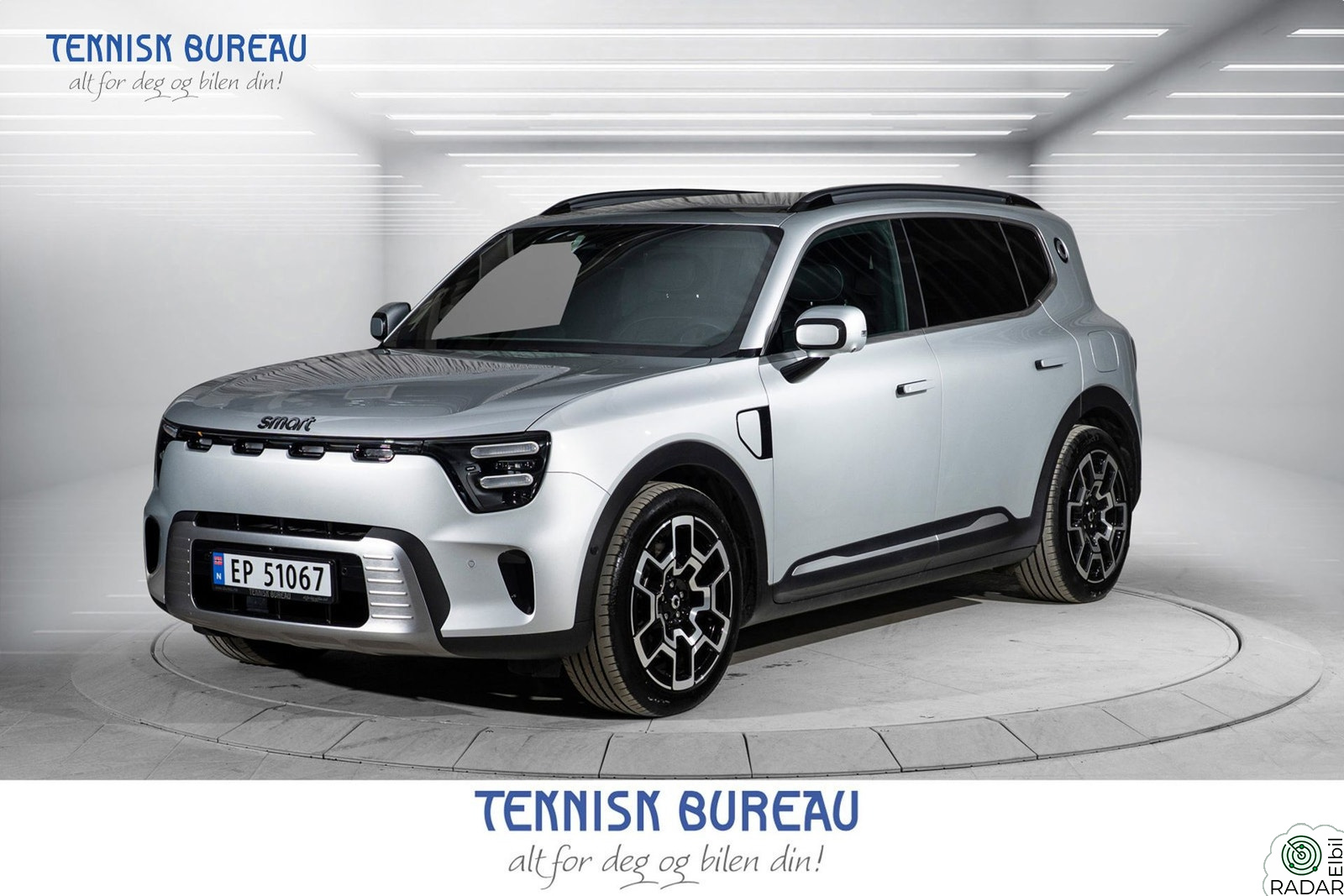 SMART #5 Pulse 588 HK 4x4 Aut Skinn, Panorama, Mye utstyr, Demo