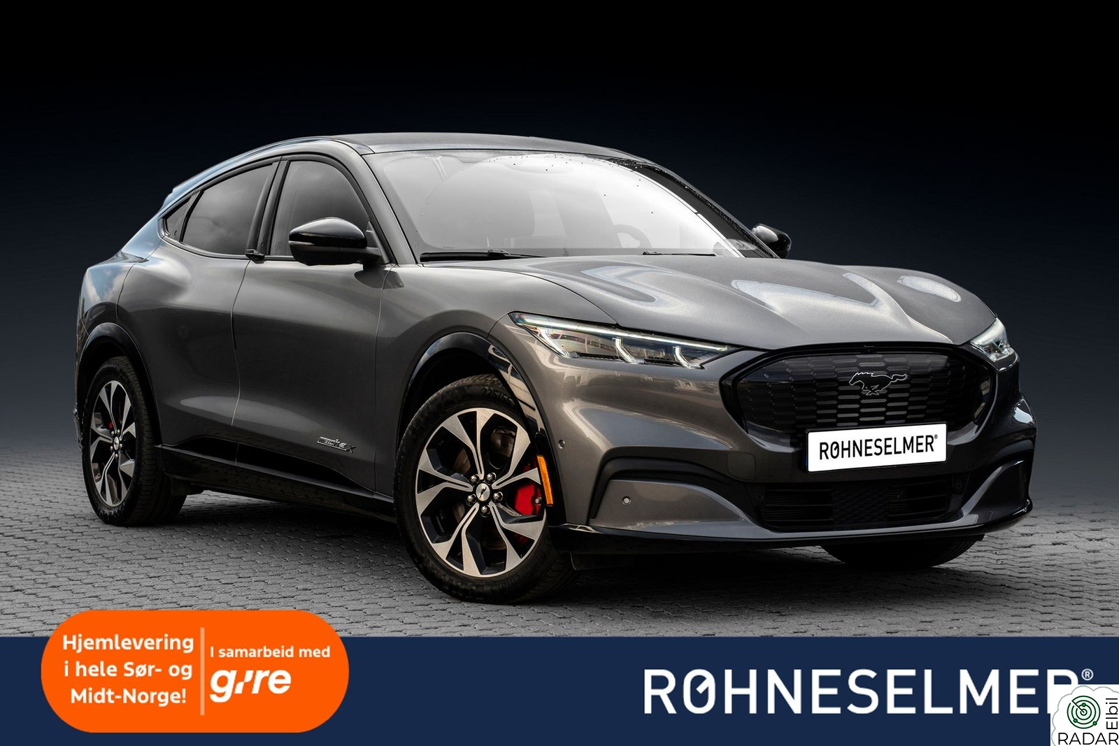 FORD Mustang Mach-E LR|RWD|610km|B&O|360|Grill|Skinn|Carplay|Innbytte