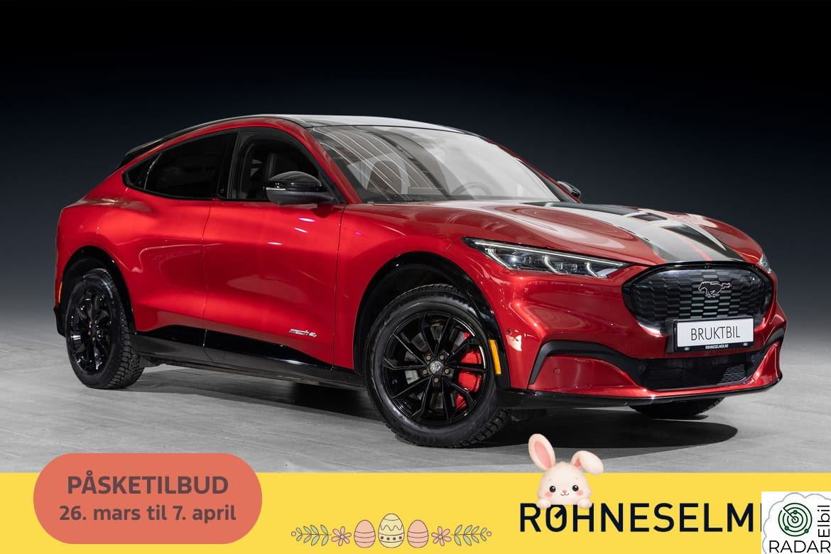 FORD Mustang Mach-E SR AWD 400km|Teknopakke+|Pano|B&O|360kam|GT-look