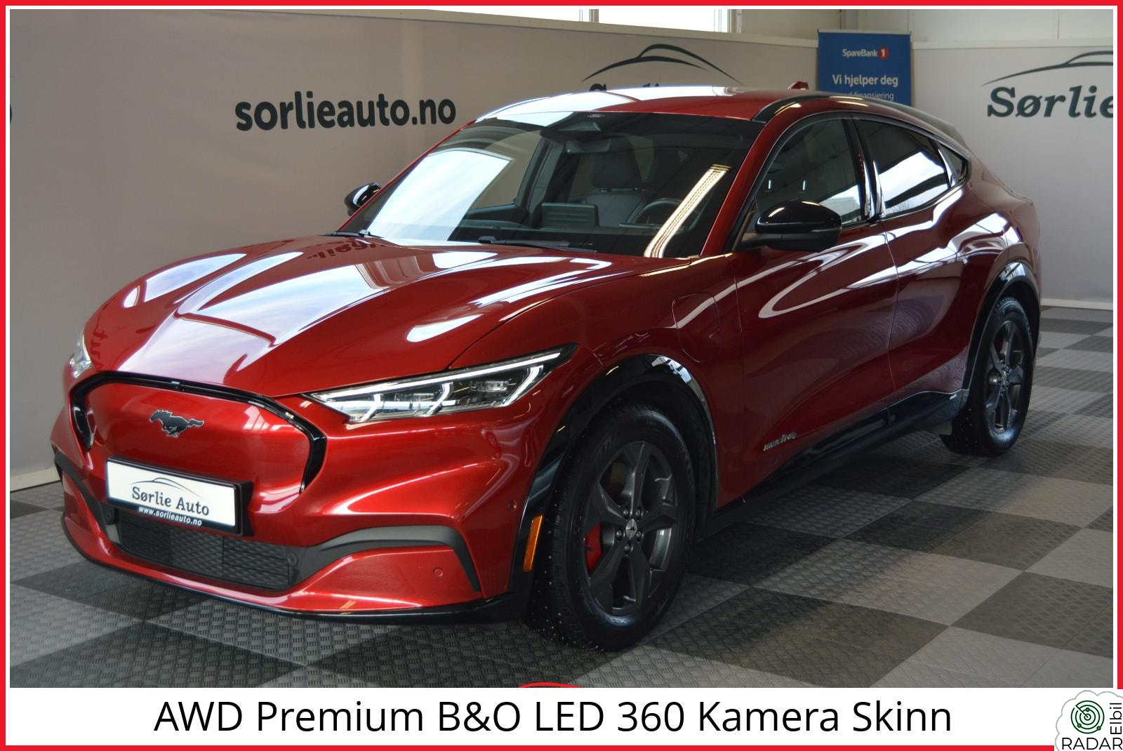 FORD Mustang Mach-E AWD Premium B&O LED 360 Skinn Krok Garanti ++