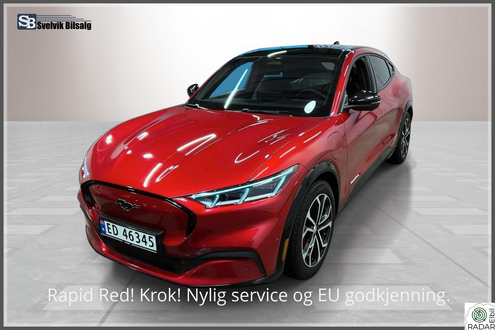 FORD Mustang Mach-E 98 Kwh Long Range Awd. Teknologipakke Pluss & Pano