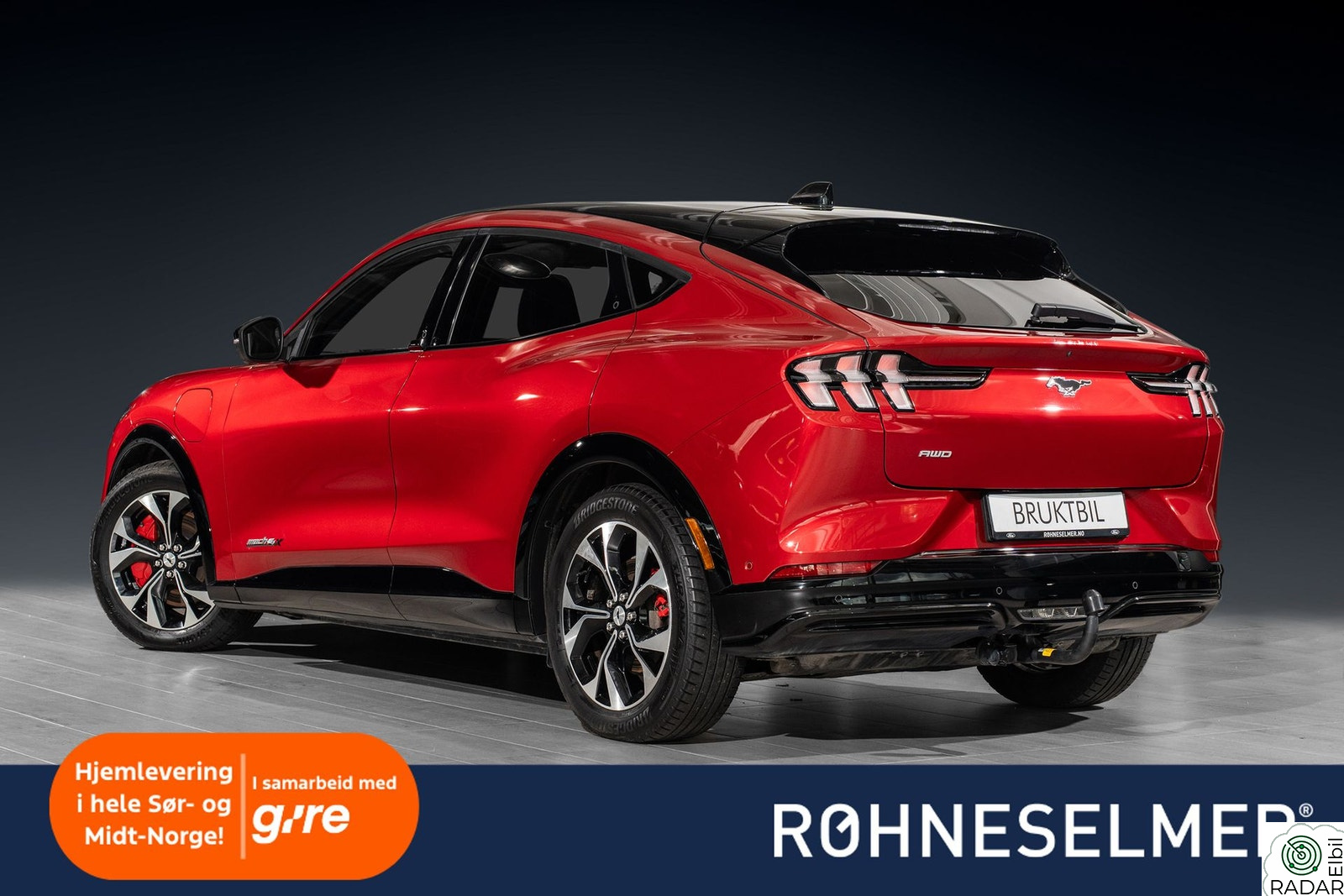 FORD Mustang Mach-E LR AWD | Serviceavtale | ACC | Skinn | App-Styring ++