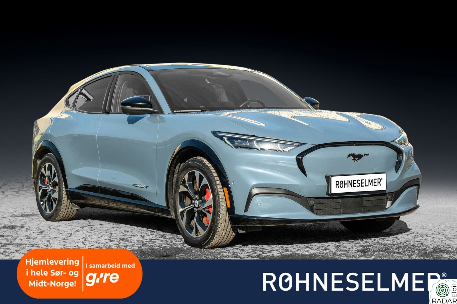 FORD Mustang Mach-E LR|AWD|550KM|B&O|Pano|360|Skinn|Innbytte