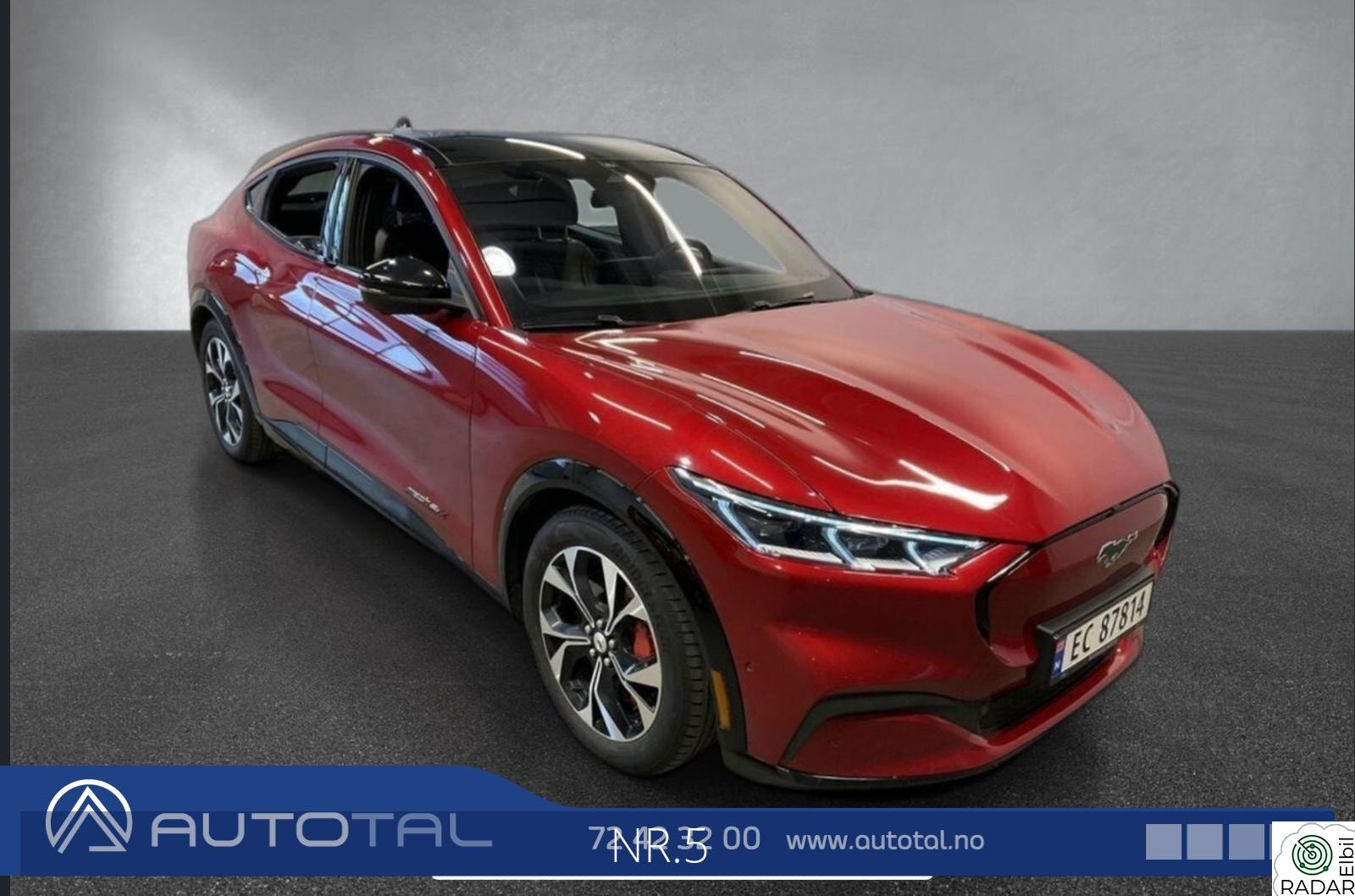 FORD Mustang Mach-E Long Range AWD - 540 km - 1 eier - Norsk bil - Fullspek
