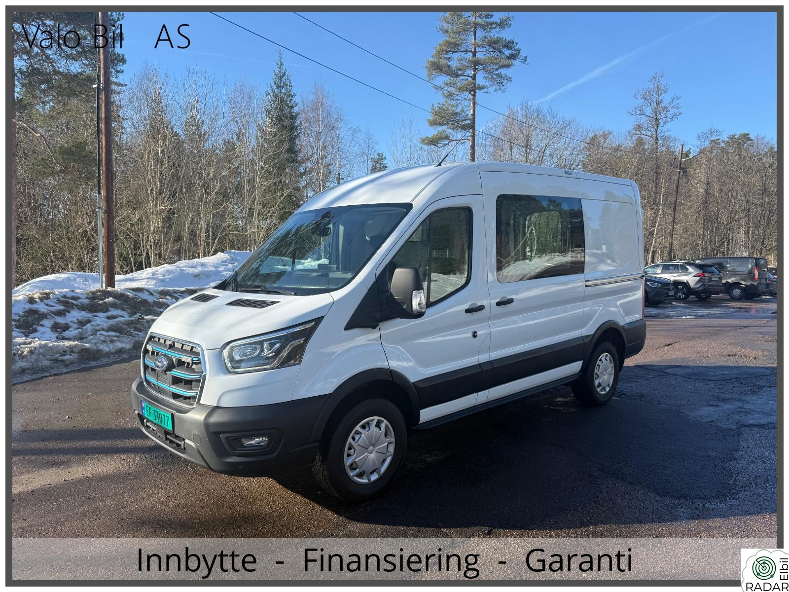FORD TRANSIT E-Transit/269hk/Aut/Krok/360/ACC/Webasto/Navi/Inverter+