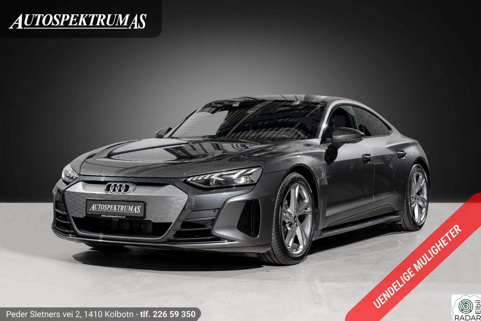 AUDI E TRON GT PRO/Skinn/Matrix/Navi/Pano/B&O/ACC/Luft/Memory/Norsk++