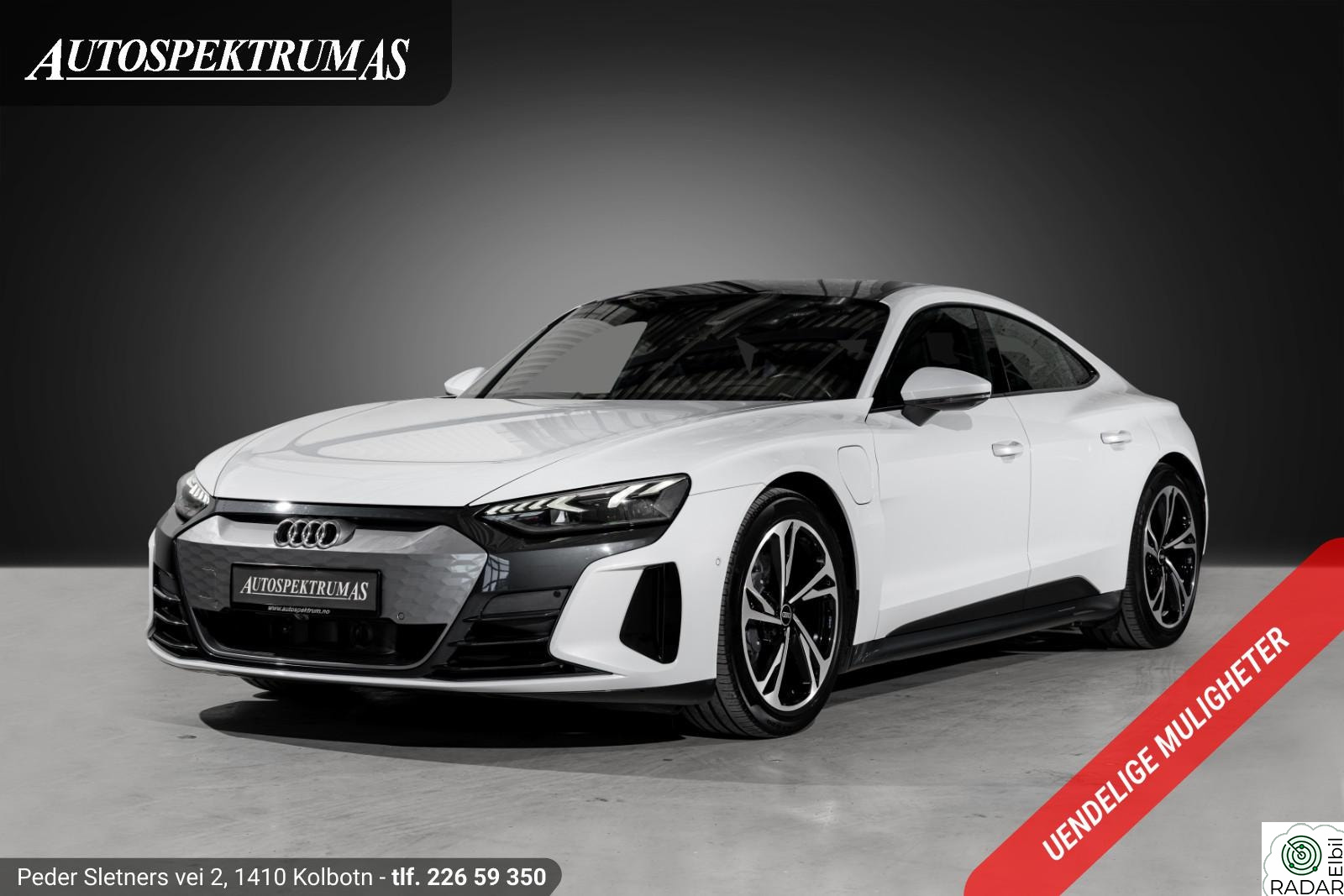 AUDI E TRON GT PRO/Skinn/ACC/360/HUD/B&O/Pano/Varme bak/Laser/Norsk++