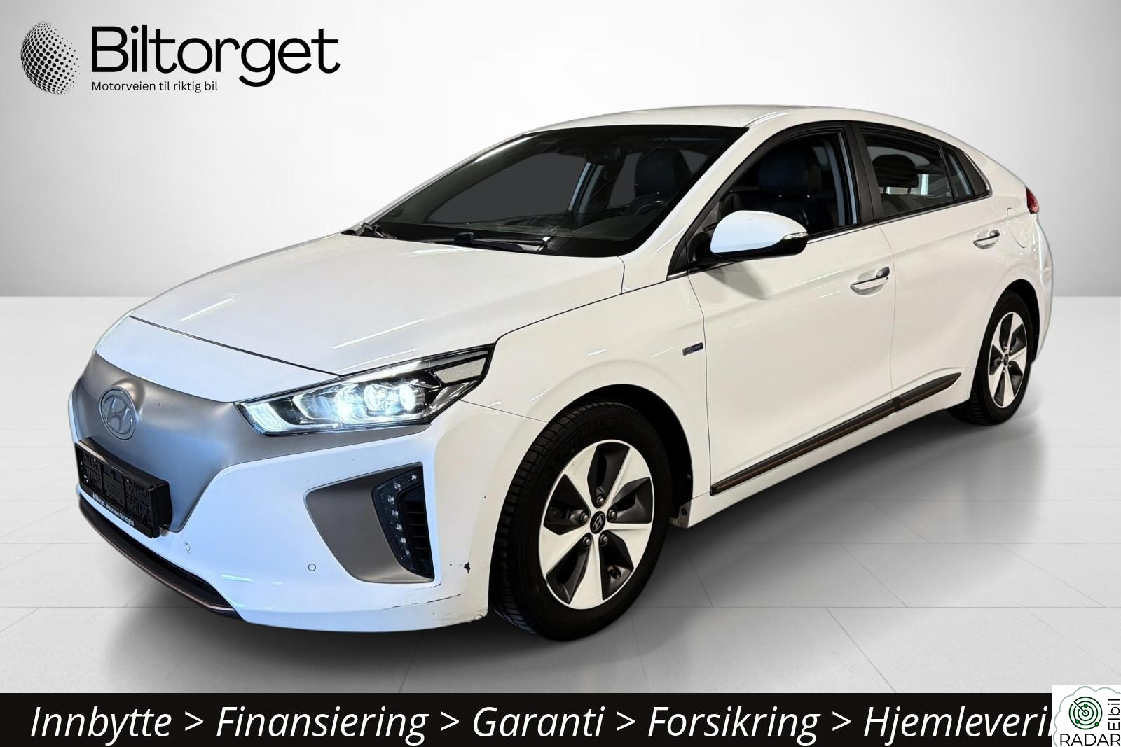 HYUNDAI IONIQ 270km Skinn Kamera ACC Kjøling Navi DAB EU2028++