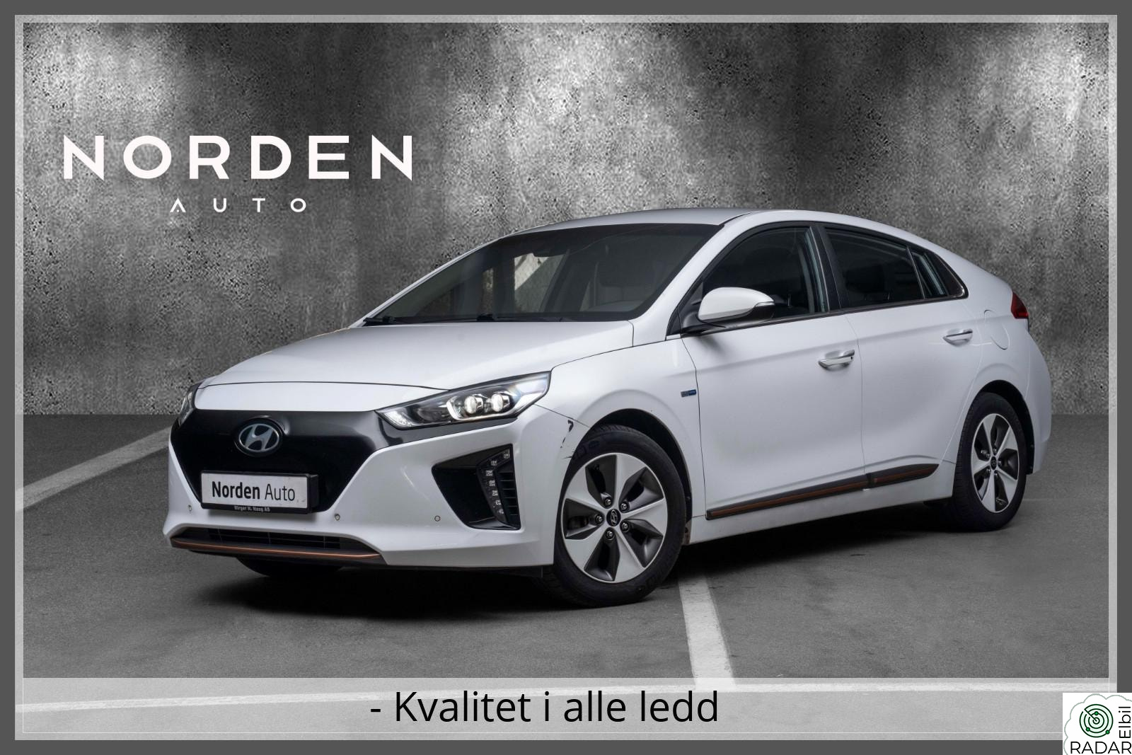 HYUNDAI IONIQ PREMIUM/SKINN/NORSK-BIL/NAVI/ACC/VARME-KJØLING/ELFØRER+