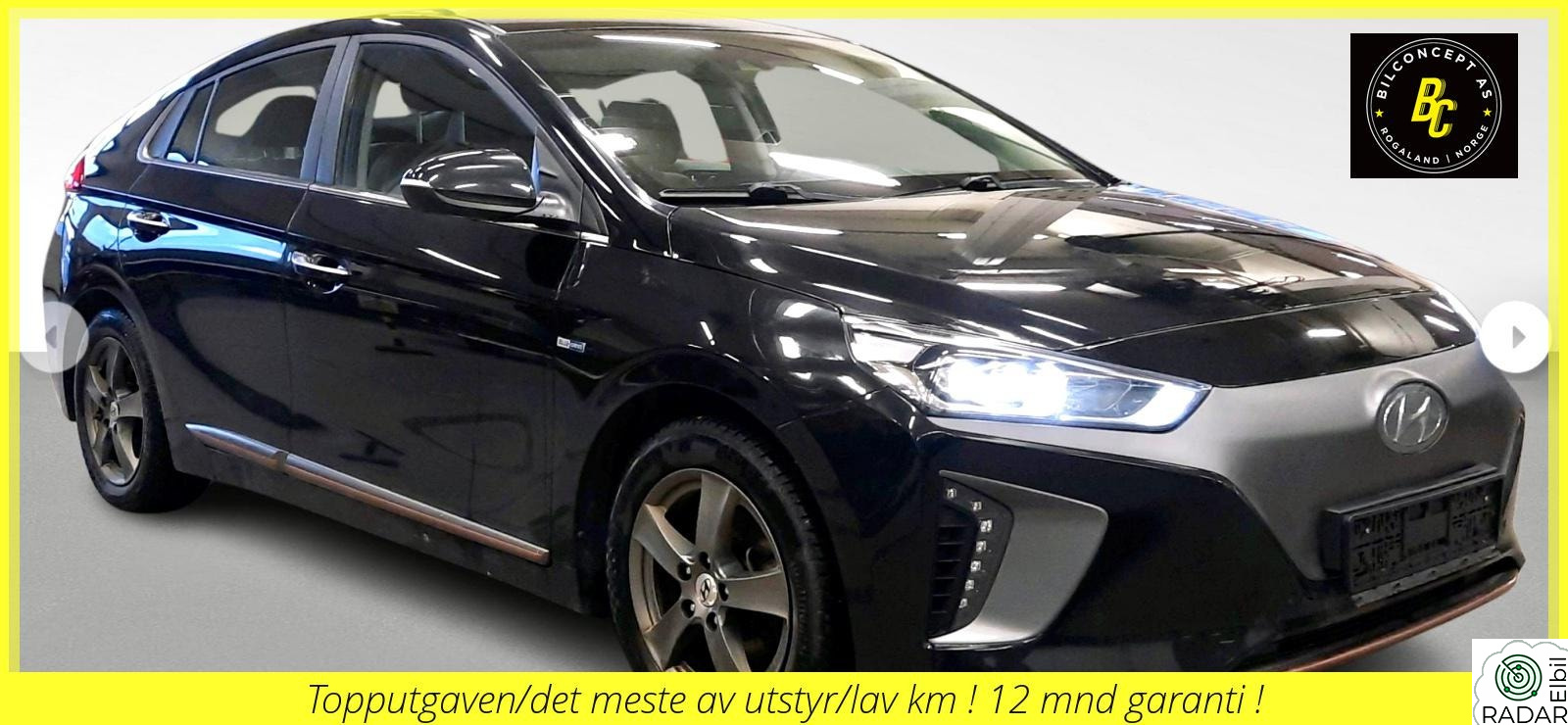 HYUNDAI IONIQ Exclusive 280km SkInn/Kamera/Navi/Blinsonev./PDC/DAB/++