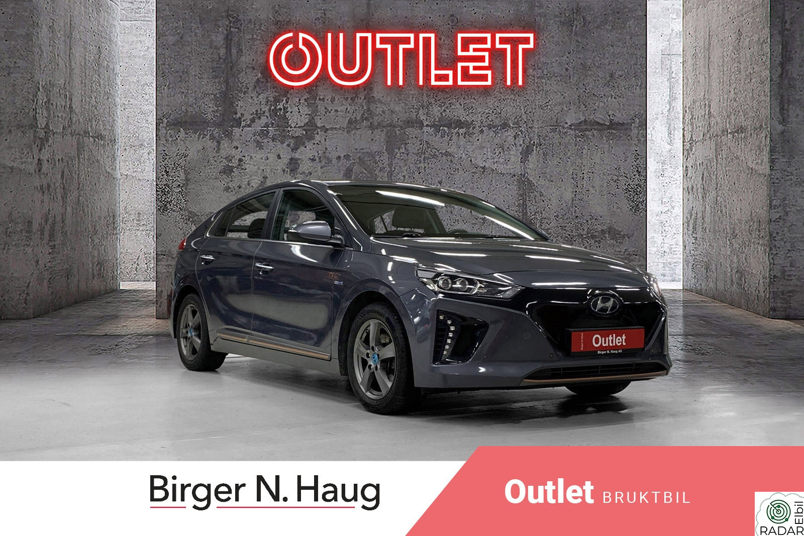 HYUNDAI IONIQ Teknikk /OUTLET/KOMPLETT SERVICE/TOPPUTSTYRT/NORSK/S+V/