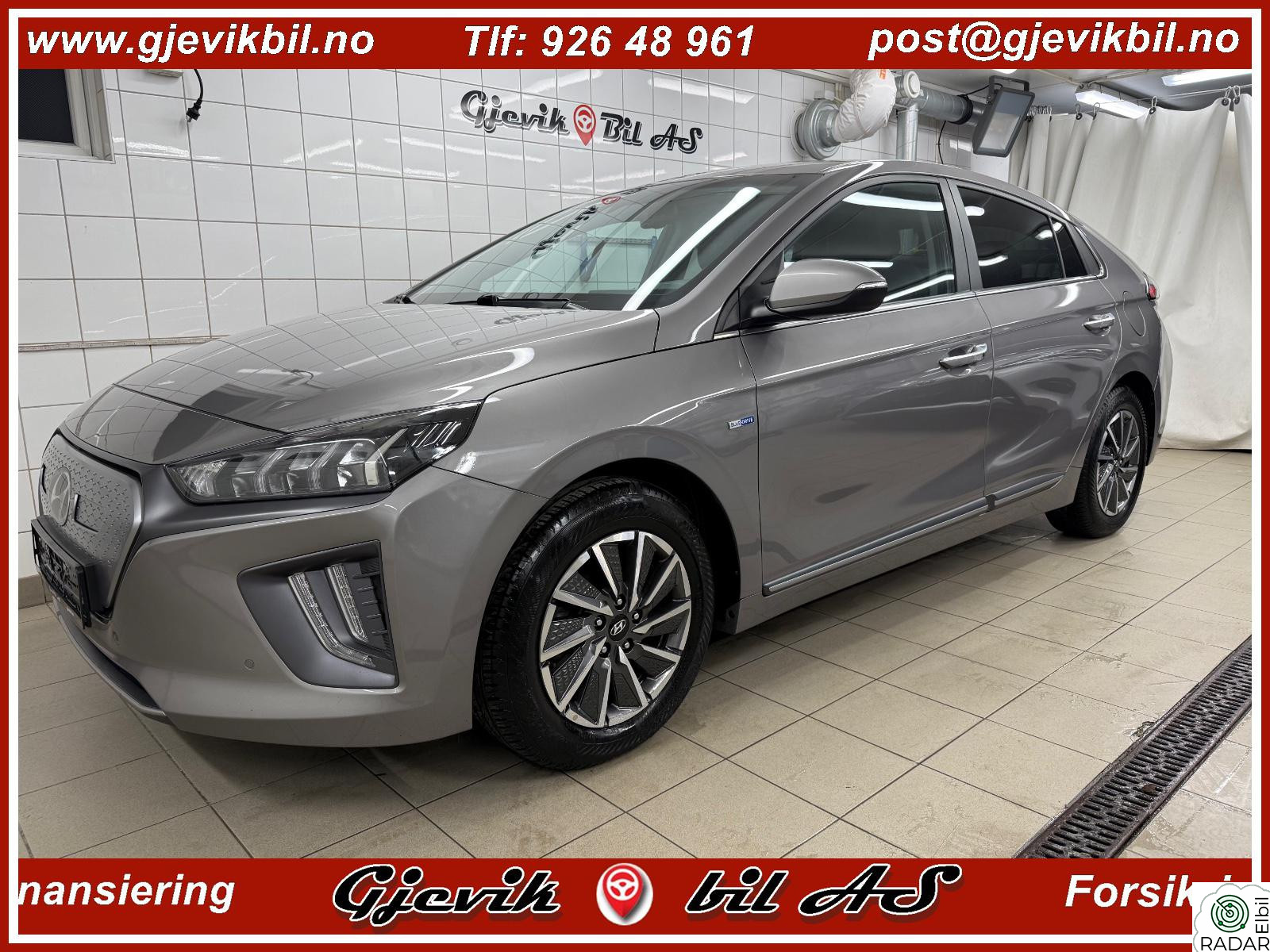 HYUNDAI IONIQ Premium toppmodellen med skinn. alle servicer fulgt.