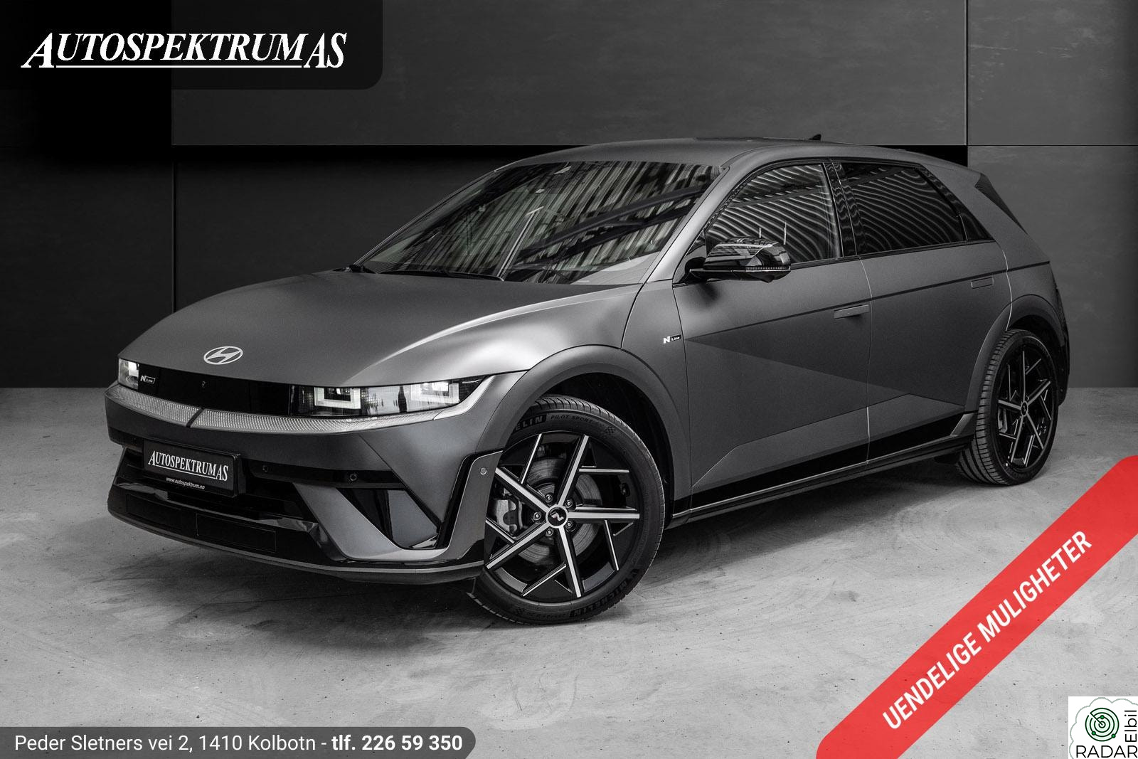 HYUNDAI IONIQ5 LongRange AWD N-Line/Skinn/ACC/495KM-WLTP/Som ny/Norsk+