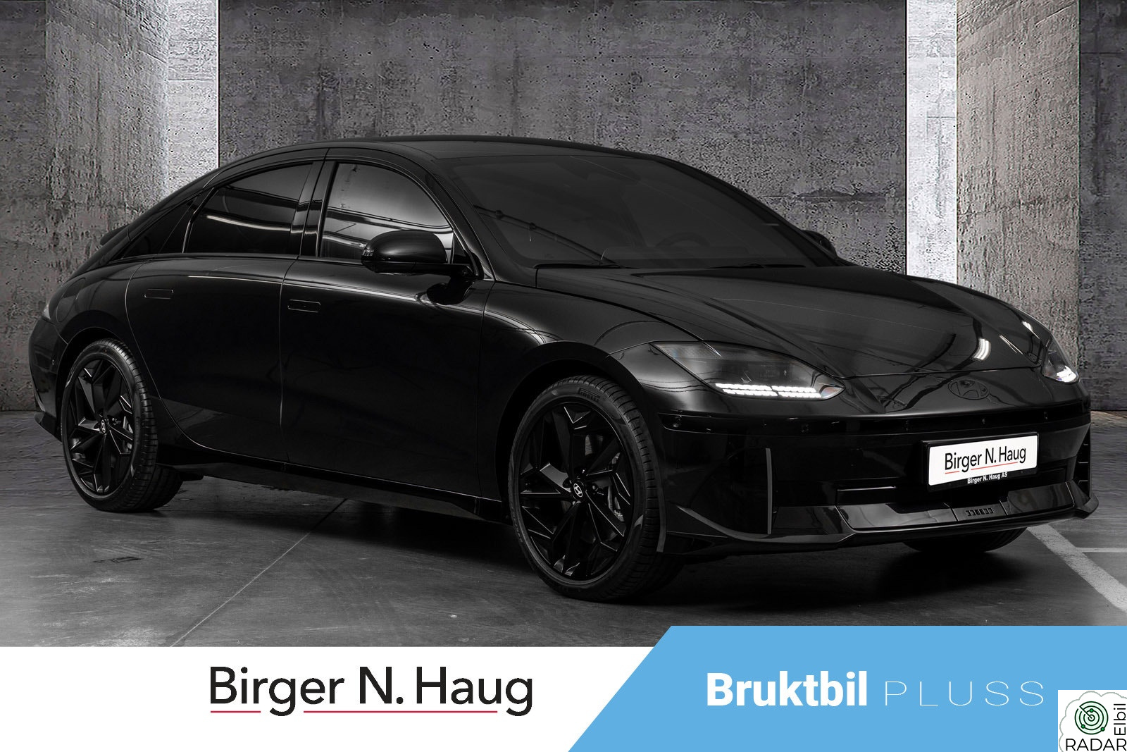 HYUNDAI IONIQ6 Long Range AWD Black Edition 519 km WLTP. Ubrukt bil!