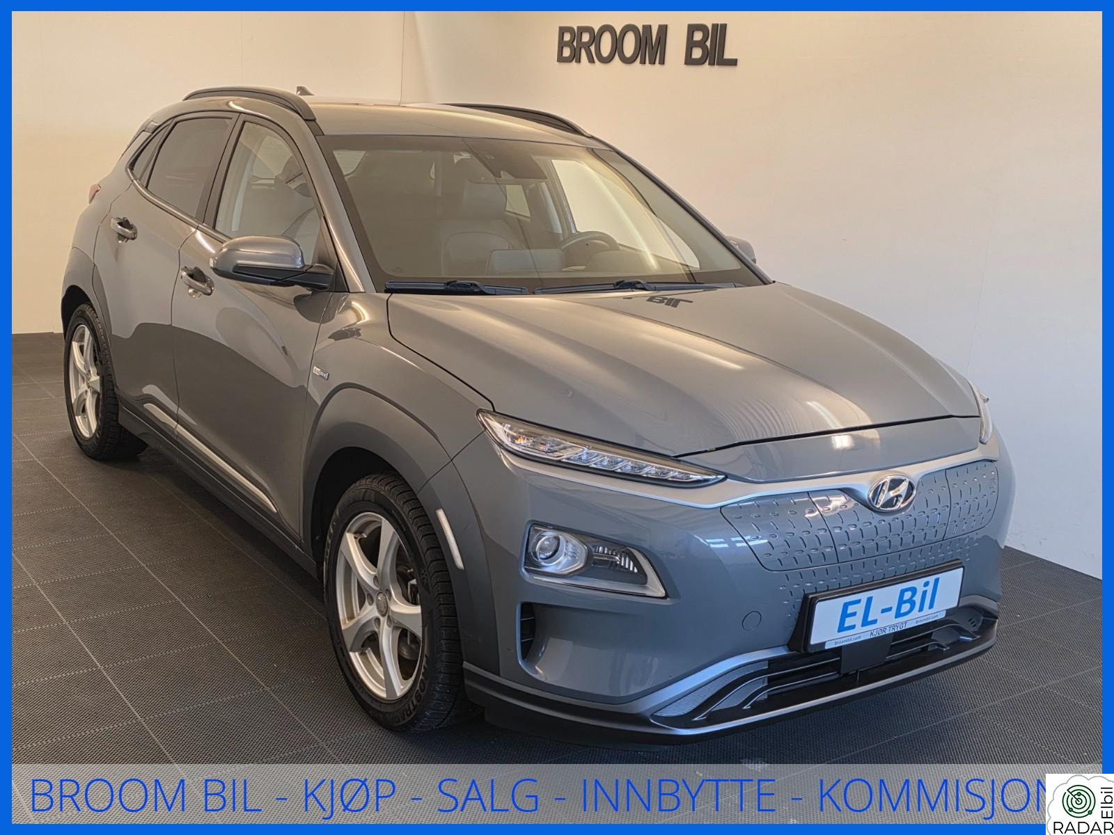HYUNDAI Kona LONG RANGE 64kWh 485KM WLTP/ACC/KAM/NAV/KRELL/HISTORIKK