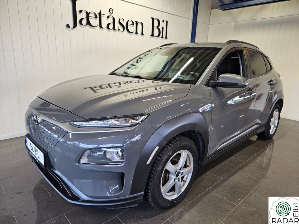 HYUNDAI Kona 64 kWt Teknikk, skinn, stor skjerm, navi, dab