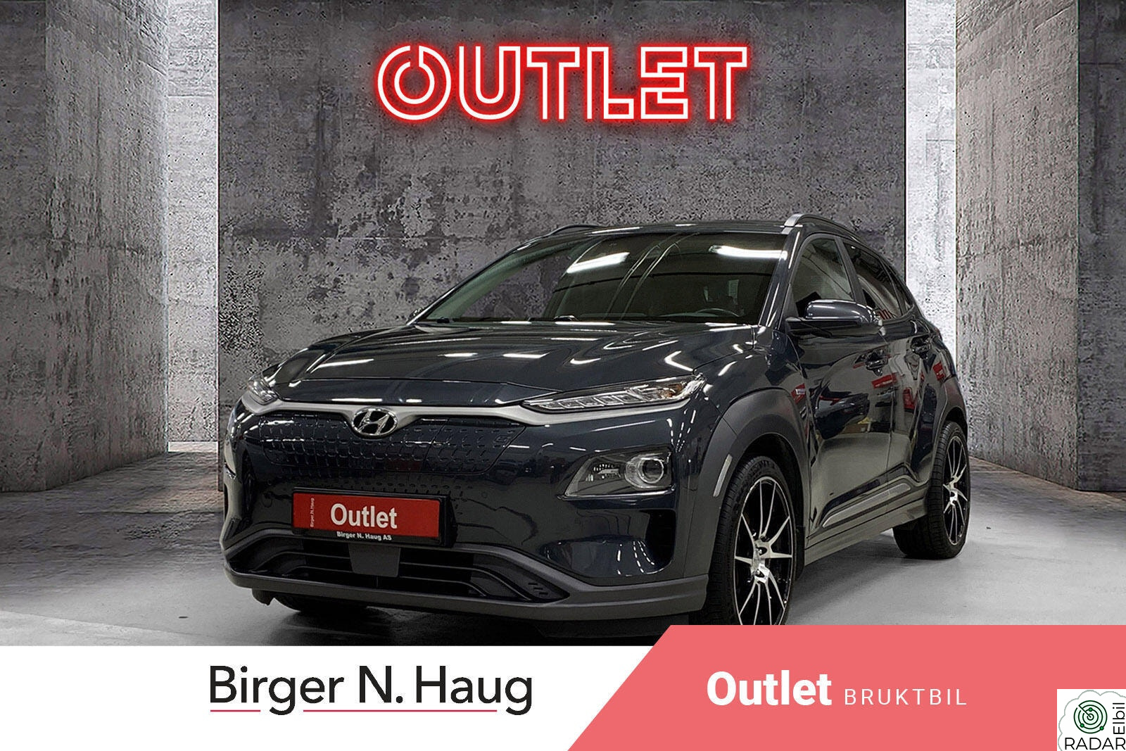 HYUNDAI Kona, Kauai 64 kWt Teknikk OUTLET/NORSK BIL/VARMEPUMPE/SKINN/KAMERA