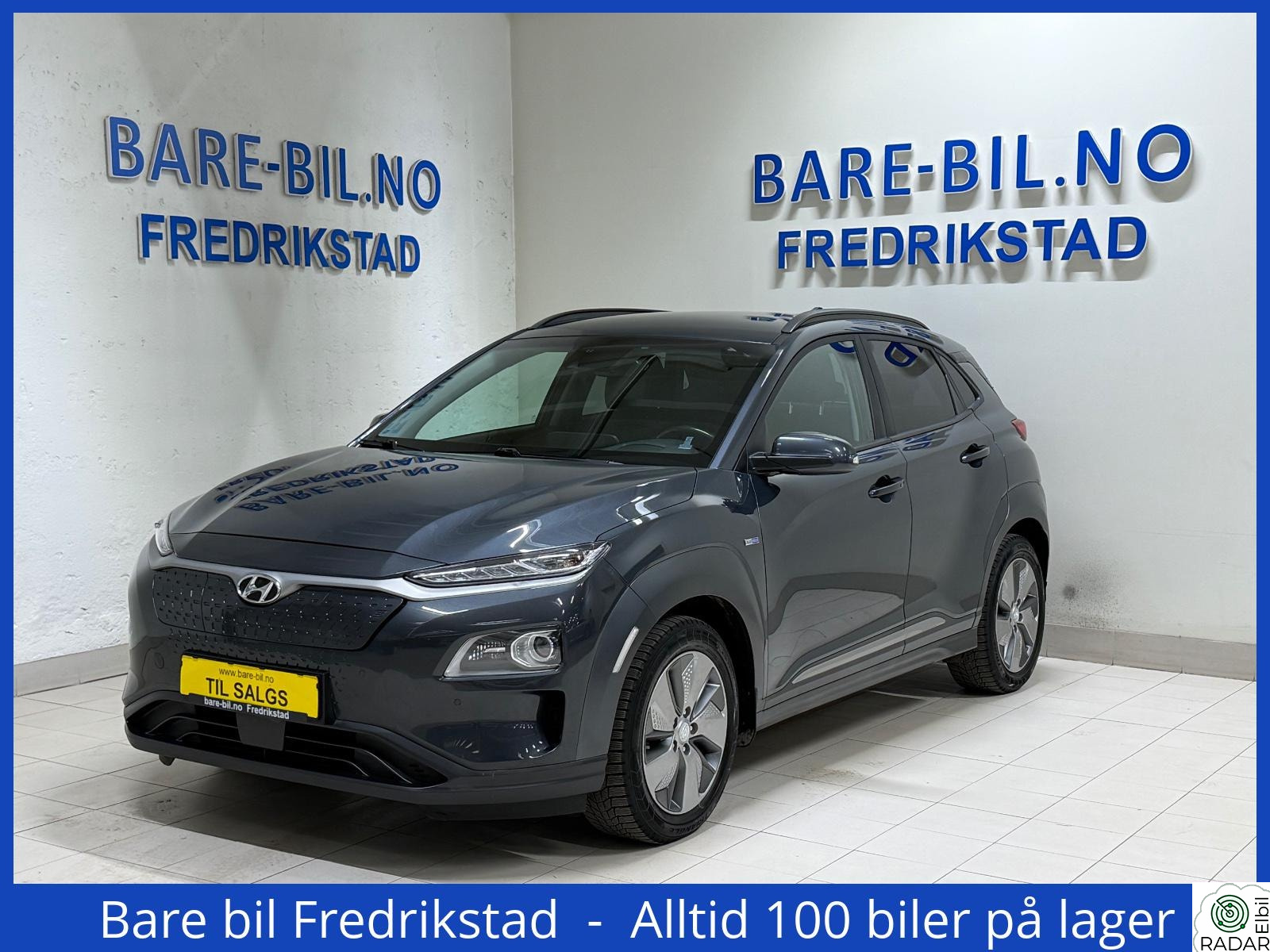 HYUNDAI Kona 64kW Aut/Skinn/Hud/Acc/Navi/Kamera/BT/Keyless/Pdc/Krell