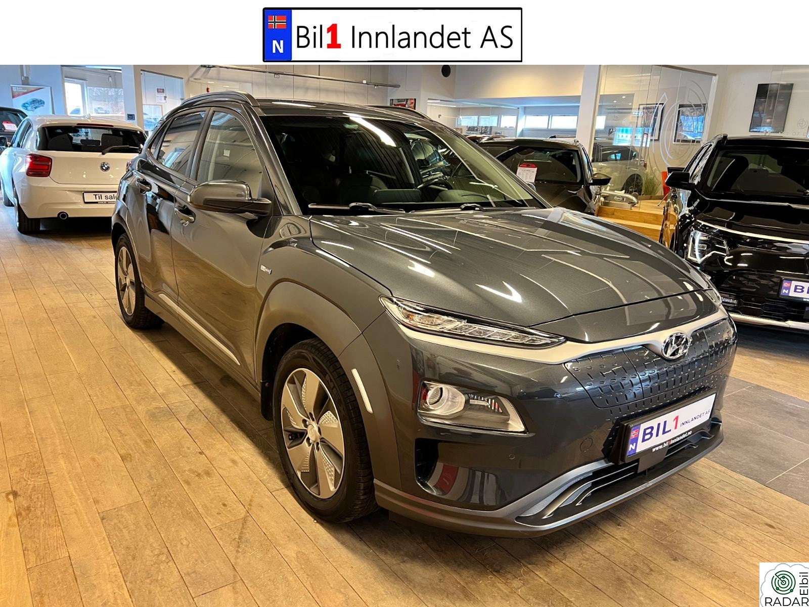 HYUNDAI Kona 64KWT TEKNIKK 204 HK/NAVI/SKINN/RYGGEKAM/12 MND GARANTI