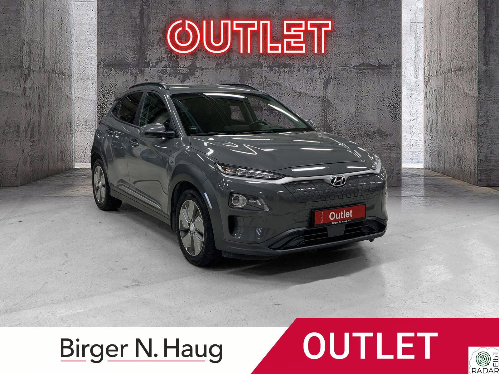 HYUNDAI Kona Premium OUTLET/KAMERA/VARMEPUMPE/HURTIGLADER/RATTVARMER