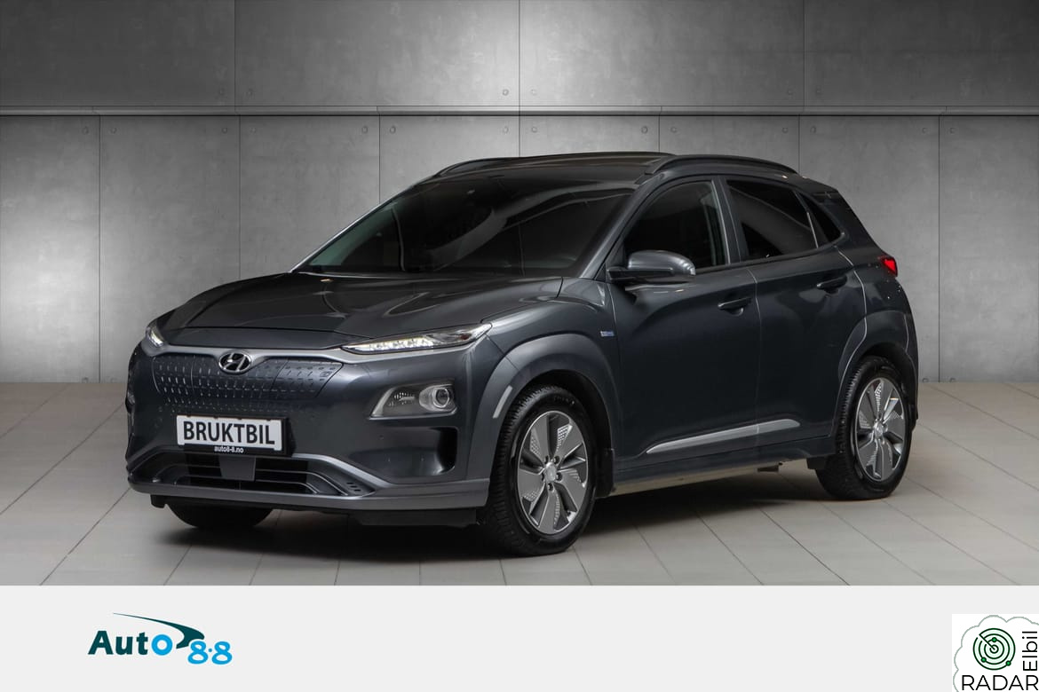 HYUNDAI Kona LR Premium med skinn/Soltak Norsk bil