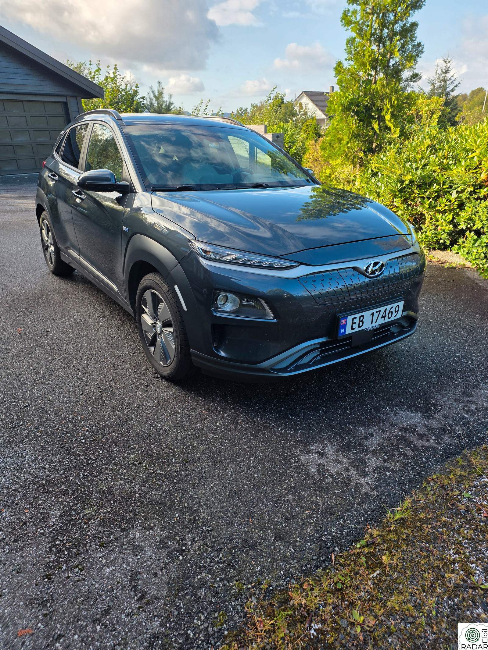 HYUNDAI Kona 64 kWt Teknikk byttet batteri. Lyst skinn