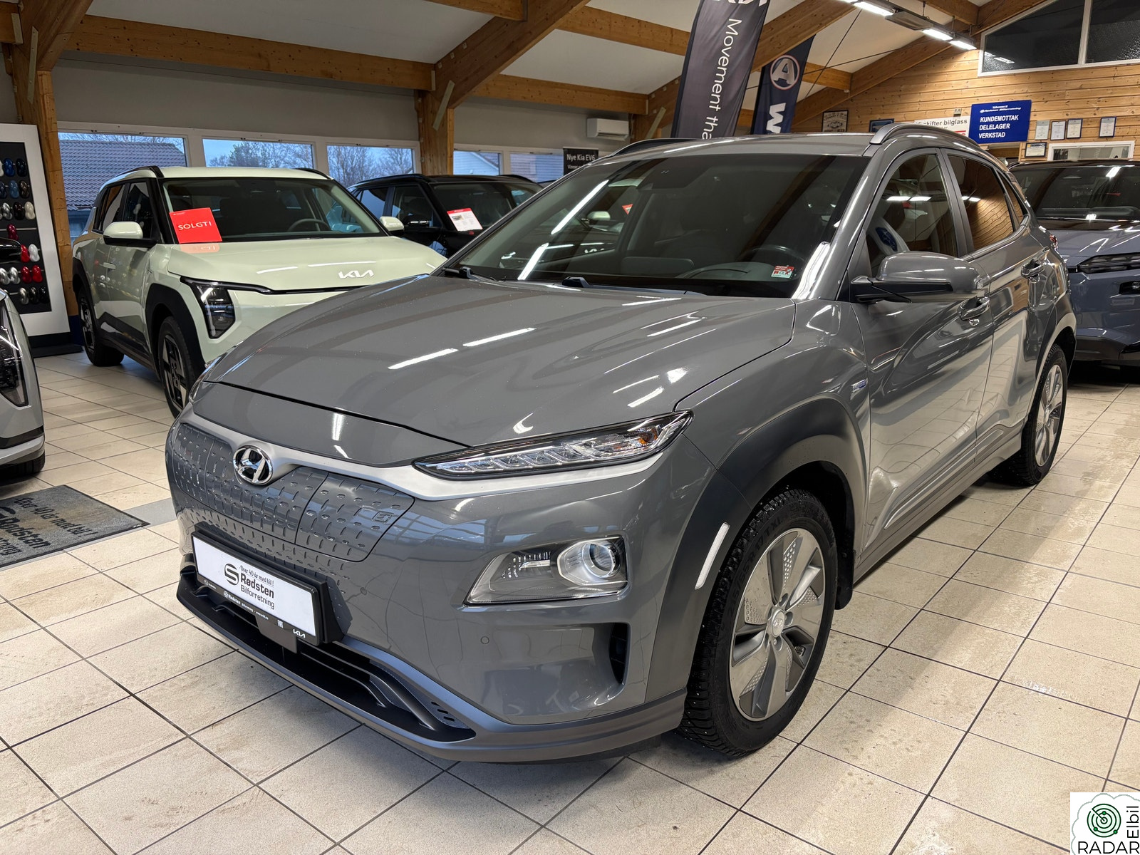 HYUNDAI Kona Premium, 64 kWh, Skinn, HeadUp, LavKM, Norsk++
