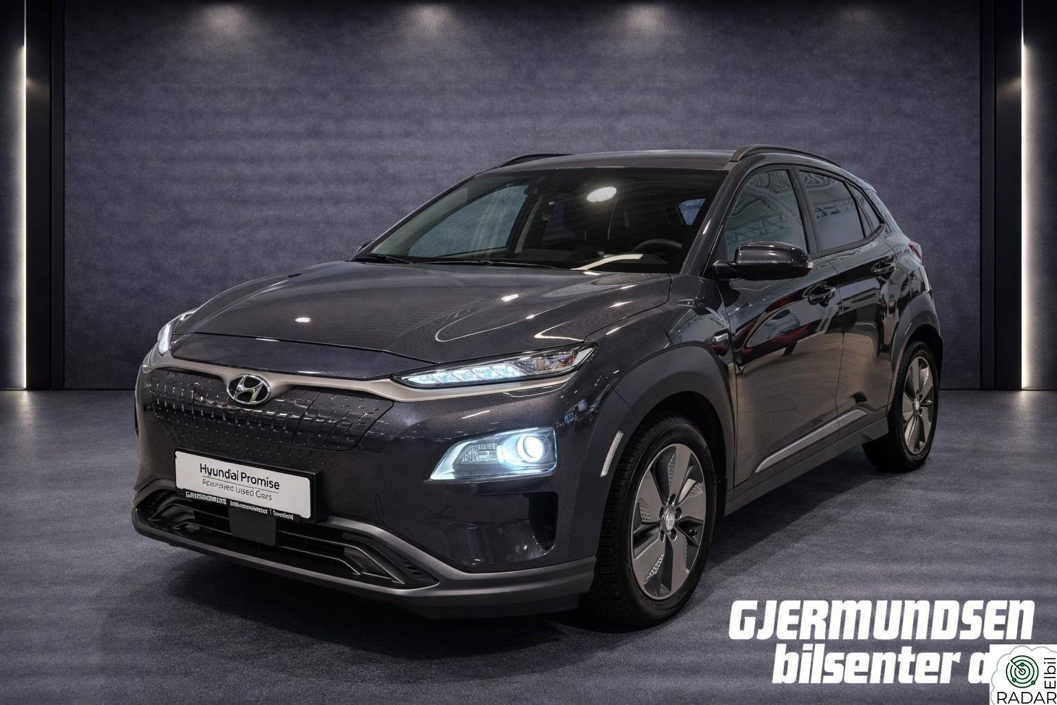 HYUNDAI Kona 64 kWh 204Hk Premium m/skinn Meget pen og velholdt!
